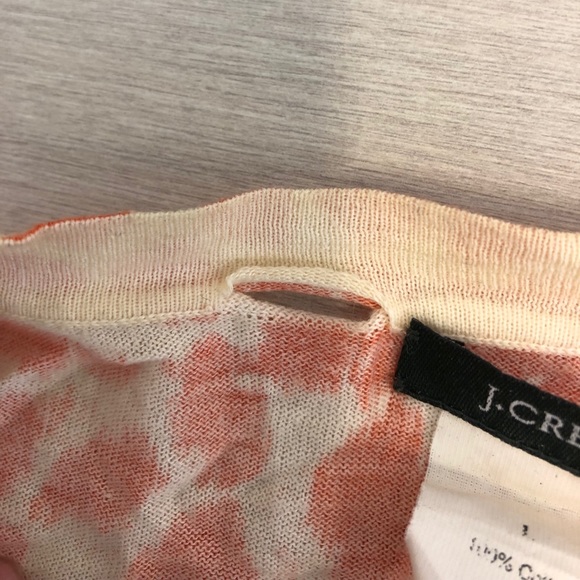 J Crew Orange Leopard Cardigan - Picture 2 of 4